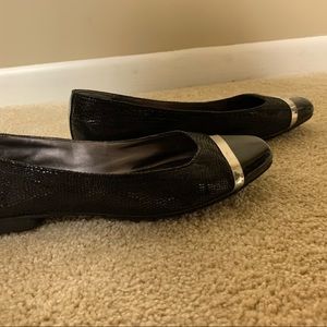 Black Calvin Klein flats. Size 9.5